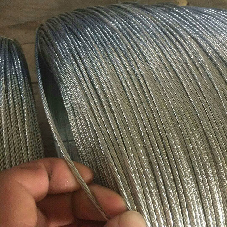Corde en fil d'acier Corde en fil d'acier non galvanisé 19x7 16mm