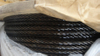 Câble d'acier 6x19 + iwrc 6x37 + iwrc avec huile d'asphalte / huile noire / goudron Dia.22 mm 24 mm 25,4 mm