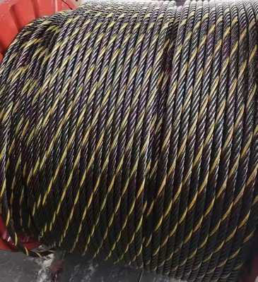 Câble métallique à brins jaunes 6x36ws